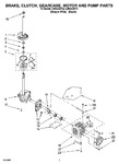 Diagram for 04 - Brake, Clutch, Gearcase, Motor And Pump Parts