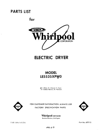 Diagram for LE5535XPW0