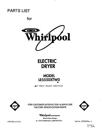 Diagram for LE5550XTN0