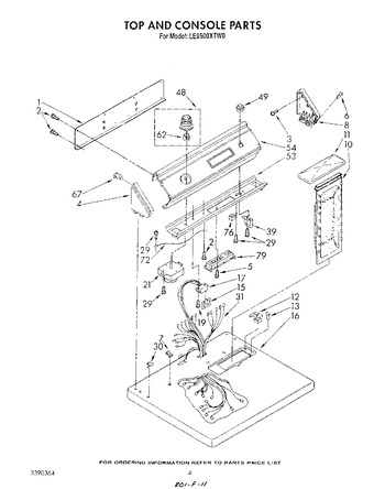 Diagram for LE9500XTG0