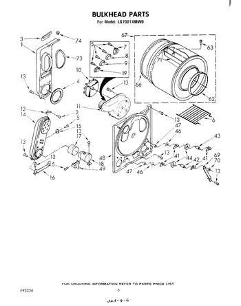 Diagram for LG7001XMW0