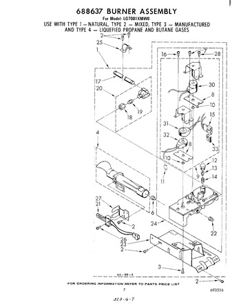 Diagram for LG7001XMW0