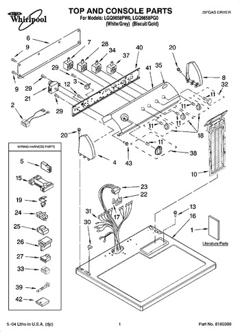 Diagram for LGQ9858PG0