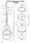 Diagram for 03 - Agitator, Basket And Tub Parts