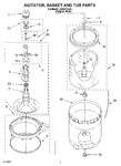 Diagram for 03 - Agitator, Basket And Tub Parts