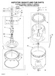 Diagram for 03 - Agitator, Basket And Tub Parts