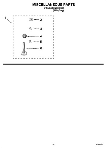 Diagram for LSQ9550PW0