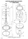 Diagram for 03 - Agitator, Basket And Tub Parts