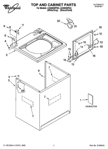 Diagram for LSQ9650PW4