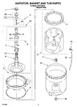 Diagram for 03 - Agitator, Basket And Tub Parts