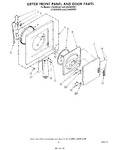 Diagram for 03 - Dryer Front Panel And Door