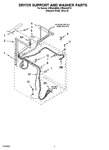 Diagram for 05 - Dryer Support And Washer Parts