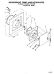 Diagram for 02 - Dryer Front Panel And Door Parts