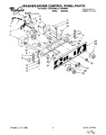 Diagram for 01 - Washer/dryer Control Panel