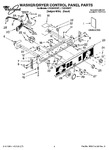 Diagram for 01 - Washer/dryer Control Panel Parts