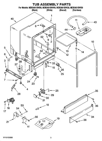 Diagram for MDB3601BWQ0