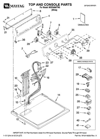 Diagram for MGD5800TW0