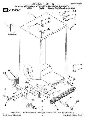 Diagram for MSD2269KEW01