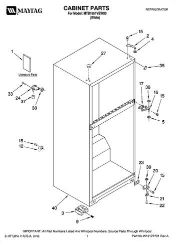 Diagram for MTB1551VEW00