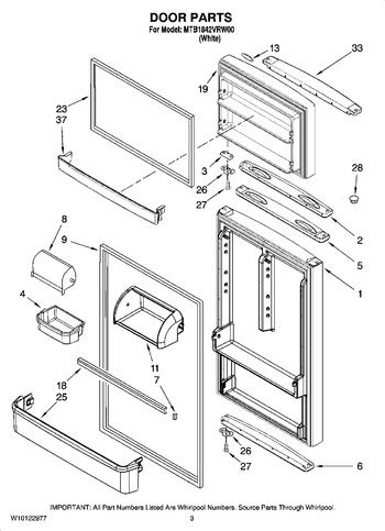 Diagram for MTB1842VRW00