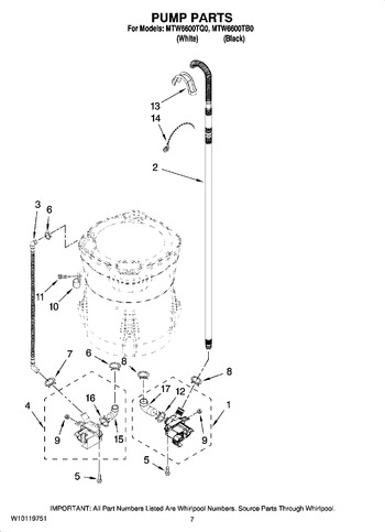 Diagram for MTW6600TB0