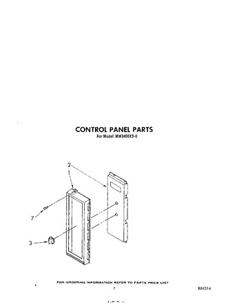 Diagram for MW8400XS2