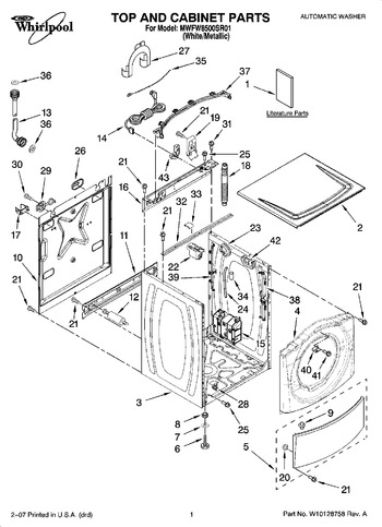 Diagram for MWFW8500SR01