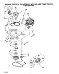 Diagram for 06 - Brake, Clutch, Gearcase, Motor And Pump