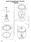 Diagram for 03 - Agitator, Basket And Tub Parts