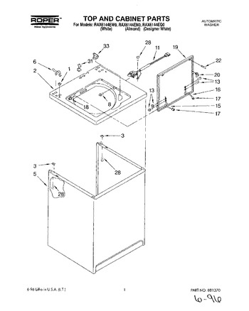 Diagram for RAX6144EW0