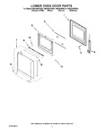 Diagram for 03 - Lower Oven Door Parts