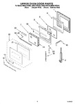 Diagram for 04 - Upper Oven Door Parts