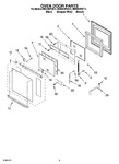 Diagram for 02 - Oven Door Parts