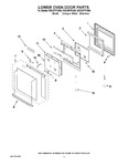 Diagram for 03 - Lower Oven Door Parts