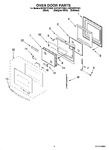 Diagram for 03 - Oven Door Parts