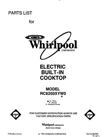 Diagram for RC8200XYH0