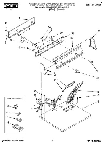 Diagram for REL4622DW0