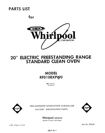 Diagram for RF010EXPW0