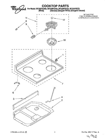 Diagram for RF330PXDW0