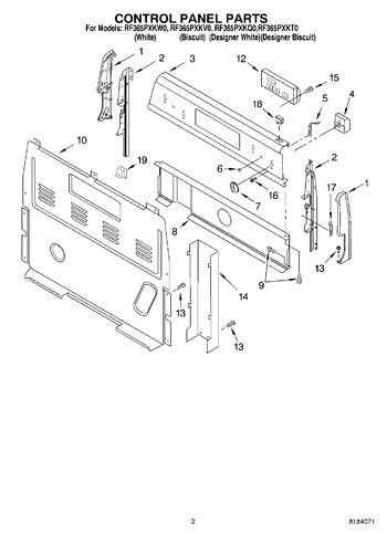 Diagram for RF365PXKW0