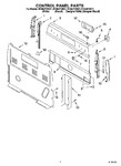 Diagram for 02 - Control Panel Parts