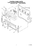 Diagram for 02 - Control Panel Parts