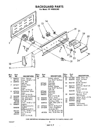 Diagram for RF4400XLW0