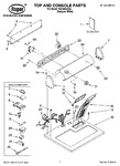 Diagram for 01 - Top And Console Parts