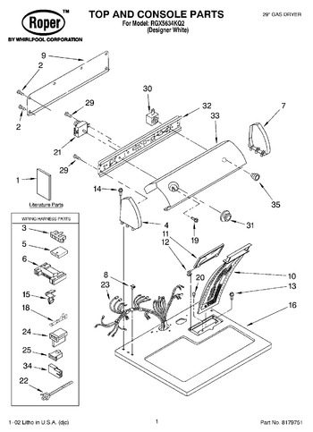 Diagram for RGX5634KQ2