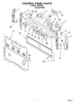 Diagram for 02 - Control Panel Parts