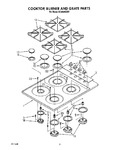 Diagram for 02 - Cooktop, Burner And Grate