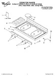 Diagram for 01 - Cooktop Parts