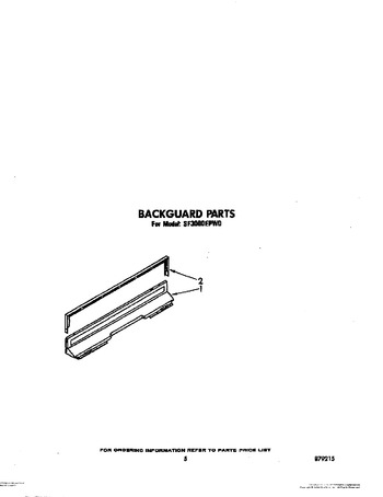 Diagram for SF3000EPW0