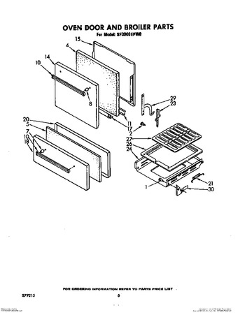 Diagram for SF3000EPW0